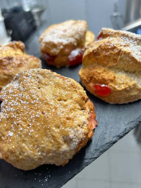 Cherry scones